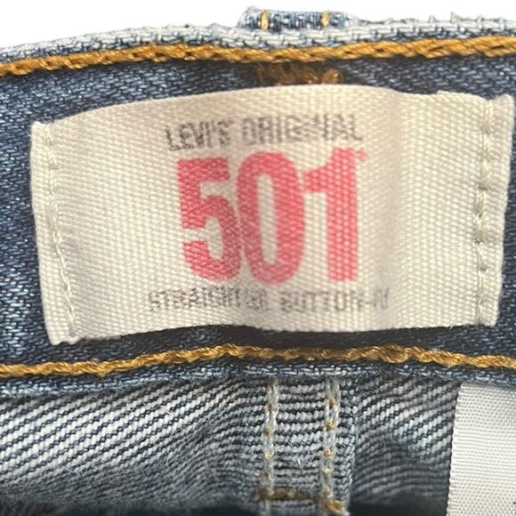 Levi's Original Straight Leg Button Fly 501 Jeans Size 34X36‎ - Picture 8 of 12
